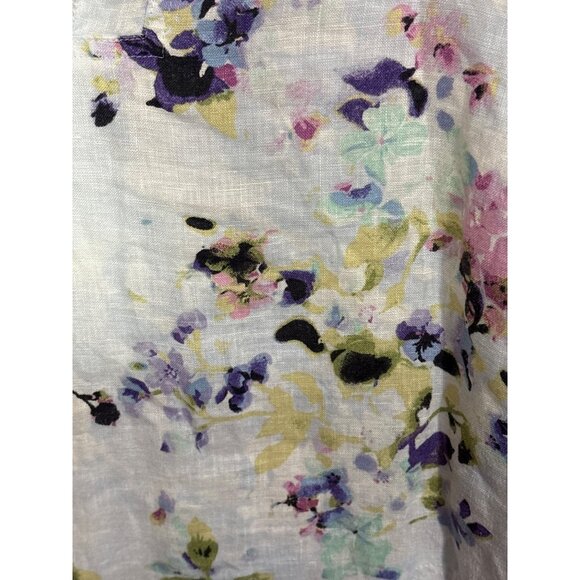 J.Jill Large Petite Love Linen Floral Dress - Picture 3 of 4